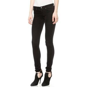 AG Adriano Goldschmied The Legging Super Skinny Black Corduroy Pants
